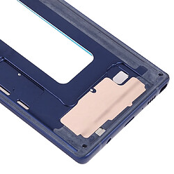 Wewoo Plaque de cadre moyen avec touches latérales pour Samsung Galaxy Note9 SM-N960F / DSSM-N960USM-N9600 / DS bleu pas cher