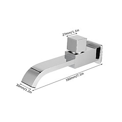 ComfortXL Robinet mural g1/2, écoulement d'eau froide en cascade pour lavabo