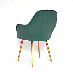 Avis Meubler Design Chaise De Salle À Manger Velours Pied Or Skull - Vert