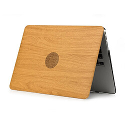 Etui en PU revêtue de bois couleur marron pour votre Macbook Pro 13.3 