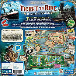 Avis Jeu de sociAtA Ticket to Ride Rails & Sails Jeu de sociAtA familial Jeu de sociAtA pour adultes et famille Jeu de trains 10 ans et plus Pour 2 A 5 joueurs Temps de jeu moyen 60-120 minutes RAalisA par Days of Wonder