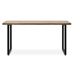 Ds Meubles Table Salle Manger - Strong 80x140 Noir pas cher