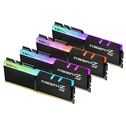 G.Skill Trident Z RGB - 4 x 8 Go - DDR4 2400 MHz CL15 32 Go de mémoire PC - 4 barrettes de RAM DDR4 PC4-19200 - CAS 15 - RGB - F4-2400C15Q-32GTZR