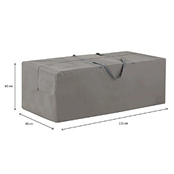 Madison Housse de coussins d'extérieur 175 x 80 x 60 cm Gris pas cher