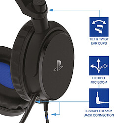 Avis Casque audio gaming stéréo Playstation 4Gamers PRO4-50s sous Licence Officielle pour PS4 et PS5 Noir