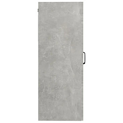 Acheter Maison Chic Armoire murale suspendue,Meuble de Rangement pour salon,cuisine Gris béton 69,5x34x90 cm -MN57006