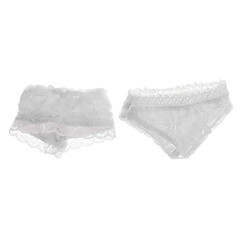 Ensemble de sous-vêtements de soutien-gorge en dentelle bjd à la mode pour poupées 1/3 sd blanc Vêtements de poupée