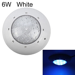 Wewoo Lampe sous-marine de piscine en plastique ABS 6W lumière blanc 