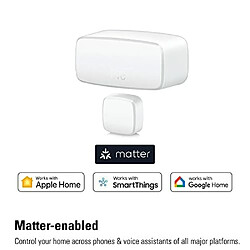 Avis Elgato Eve Door & Window (Matter) ? Capteur de Contact Intelligent pour Portes et fenêtres, état d'ouverture et de Fermeture, contrôle Automatique d'accessoires, Notifications, Thread