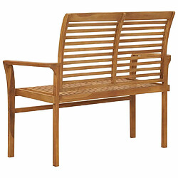 Avis Maison Chic Banc de jardin | Banquette de jardin | Chaise Relax 112 cm Bois de teck solide -MN57812