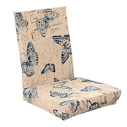 Avis étirer Court Amovible Chaise Tabouret Carte Postale Couverture De Slipcover Papillon