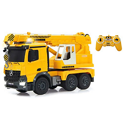 JAMARA Grue télécommandée Mercedes-Benz Arocs Liebherr 1:20 Jaune pas cher