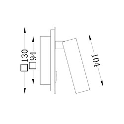 Avis MAYTONI Technical Ios 176 Applique Liseuse LED Intégrée Or Mat