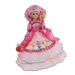 Acheter Vintage élégant victorien poupée de porcelaine épissage poupée 18 pouces robe rose