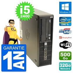 PC HP WorkStation Z210 SFF Core i5-2400 RAM 32Go Disque 500Go Windows 10 Wifi · Occasion 