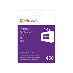 Carte Microsoft FPP 50 EUR