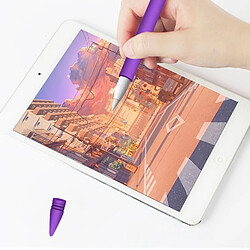 Wewoo Apple Pen Cover Couverture de protection anti-perdue pour Apple Pencil Violet pas cher