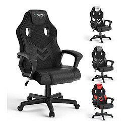 Chaise de jeu, chaises de jeu vidéo Rattantree, chaises d'ordinateur, chaise ergonomique à hauteur réglable, chaise de course, chaise en cuir, chaise de jeu PC, noir