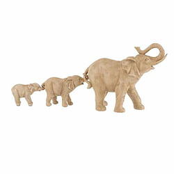 Paris Prix Statuette Déco 3 Éléphants l'Un sur l'Autre 54cm Beige 