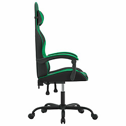 Acheter Maison Chic Chaise de jeu, Chaise gaming pivotante, Fauteuil gamer d'ordinateur,Chaise de Bureau Noir et vert Similicuir -GKD70237