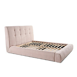 Lisa Design Onyx - lit coffre - 140x190 cm - en velours côtelé - sommier inclus Onyx - lit coffre - 140x190 cm - en velours côtelé - sommier inclus - Beige