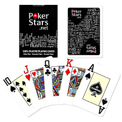 Universal Noir, carte de jeu PokerStars - 100% plastique noir 