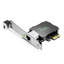 HCX Carte Réseau 2.5Gbps Ethernet (RJ45) pour PC/Workstation/Serveur, Puce RTL8125B