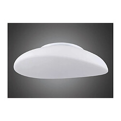 Luminaire Center Plafonnier Opal 4 Ampoules E27, chrome poli/verre blanc dépoli