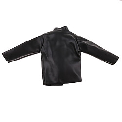 Avis Manteau Veste en Cuir PU Noir 1/6 Echelle Masculine Vêtements Pour 12 '' Figurines Poupées