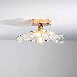 Universal Plafond, lampe intérieure en verre à feuilles de lotus, lampe à caisse lampadaire moderne, plafond en métal pas cher