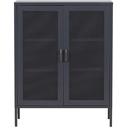 Acheter Venture Home Buffet 2 portes grillagées en acier Misha Gris.