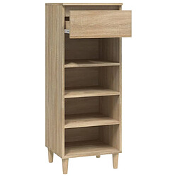 Avis vidaXL Armoire à chaussures Chêne sonoma 40x36x105cm Bois d'ingénierie