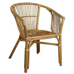 Aubry Gaspard Fauteuil en rotin naturel Java.