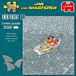 Jumbo- Shark Mania (500 pièces) Jigsaw Puzzle, 20089, Multicolore pas cher