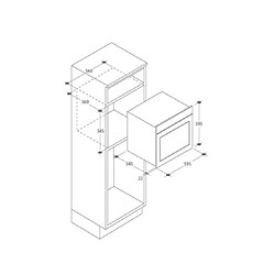 Avis Four intégrable multifonction 75l 60cm a pyrolyse inox - rfc3cm5579in - ROSIERES