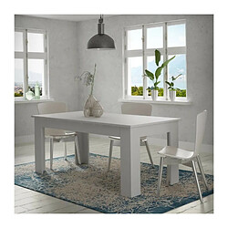 Avis PILVI Table a manger - Blanc - L 180 x I90 x H 75 cm