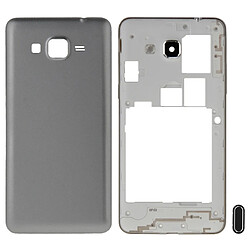 Wewoo Pour Samsung Galaxy Grand Prime gris / G530 Version carte SIM double Full Housing Cover Cadre médian Bazel + couvercle arrière de la batterie + bouton Home pièce détachée