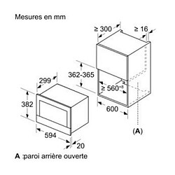 Micro-ondes solo 21l 900w encastrable - bf634rgs1 - SIEMENS