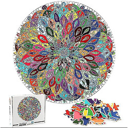 Universal Puzzle mandala coloré Puzzle forme unique Puzzle Adulte Enfant Jouet Cadeau 