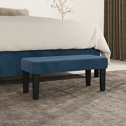 vidaXL Banc Bleu foncé 70x30x30 cm Velours 