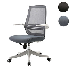 Mendler Chaise de bureau moderne HWC-J88, chaise de bureau, ergonomique et respirante accoudoir relevable ~ gris 