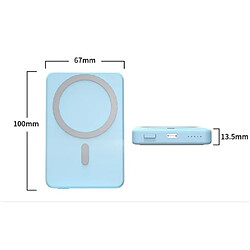 Acheter Brand 0 Connected - Bloc de charge sans fil/banque d'énergie - 5000mAh - 15 Watt - Magnétique sans fil - bleu