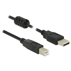 DELOCK 3M, USB 2.0-A/USB 2.0-B CÂBLE USB USB A USB B NOIR - CÂBLES USB 