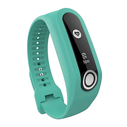 Wewoo Bracelet pour montre connectée Dragonne Sport en silicone TomTom Touch Vert menthe