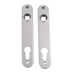 Locinox Paire de plaques de propreté pour serrure Fortylock et Fiftylock argent satiné