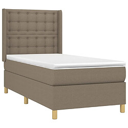 Acheter Sommier à lattes,Cadre à lattes de lit pour Adulte matelas et LED Taupe 90x190 cm Tissu -MN56997