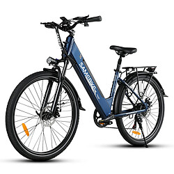 Vélo Électrique SAMEBIKE RS-A01 Pro - Moteur 350W Batterie 36V15AH Autonomie 40KM Freins à Disque Mécaniques - Bleu