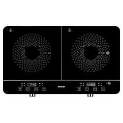 Avis Sencor SCP 4001BK Table de Cuisson 3400W Double Induction Cuisson Rapide et Efficace Commande Tactile Noir