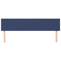 Avis Maison Chic Lot de 2 Têtes de lit design Bleu pour chambre - Décoration de lit 90x5x78/88 cm Tissu -MN27540