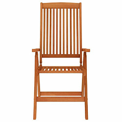 Acheter Maison Chic Lot de 4 Chaises de jardin,Fauteuil d'extérieur pliables Bois d'eucalyptus massif -MN30096